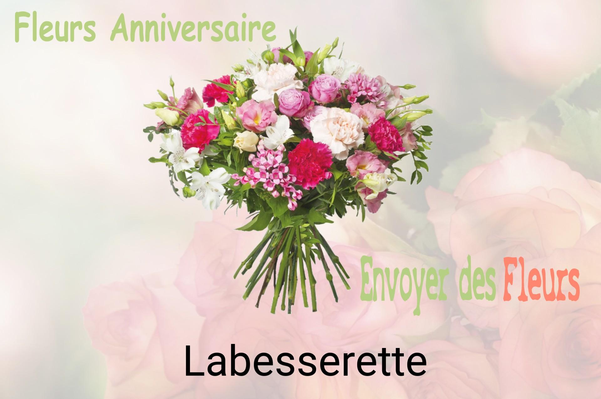 Bouquet de fleurs d’anniversaire livré à Labesserette