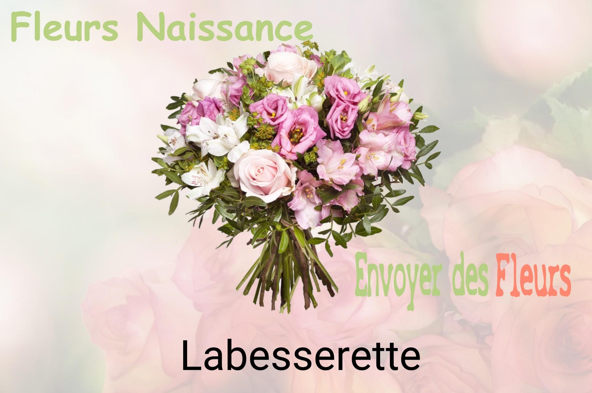 Bouquet de fleurs de naissance livré à Labesserette